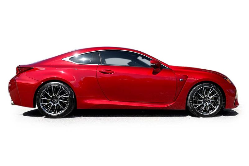 An incredible side shot photo of aLexus RC F that you should buy.