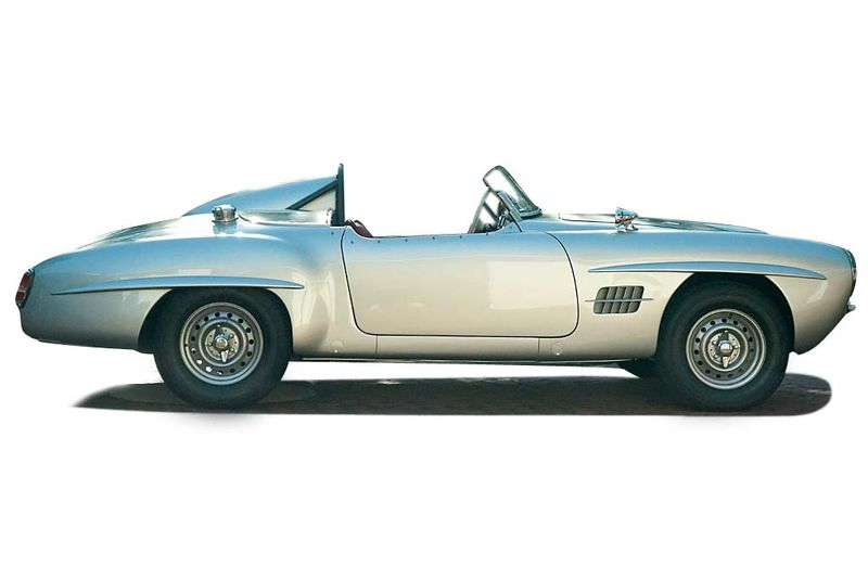 An incredible side shot photo of aMercedes-Benz 190SL that you should buy.