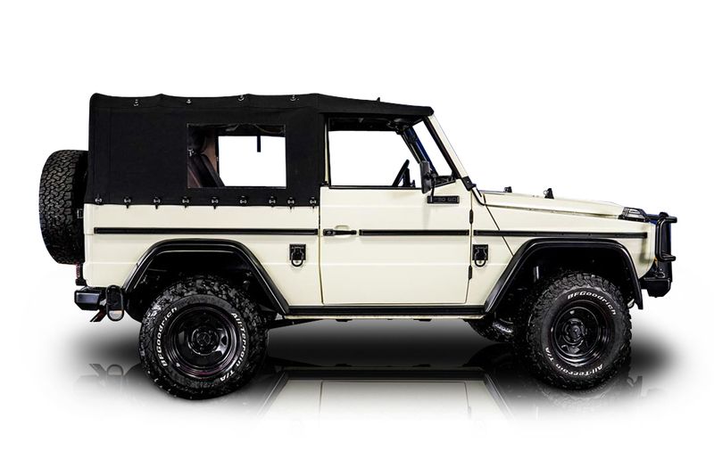 An incredible side shot photo of aMercedes-Benz 250GD that you should buy.