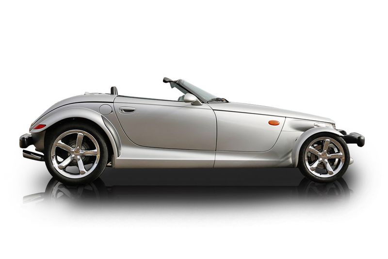 An incredible side shot photo of aPlymouth Prowler that you should buy.