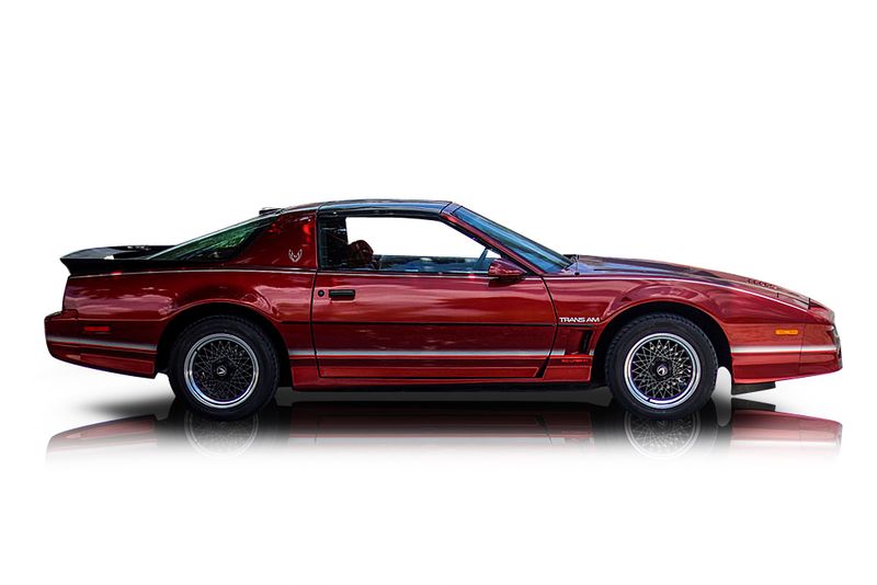 An incredible side shot photo of aPontiac Firebird that you should buy.