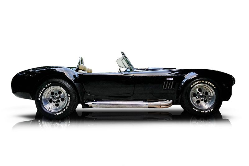 An incredible side shot photo of aShelby Cobra that you should buy.