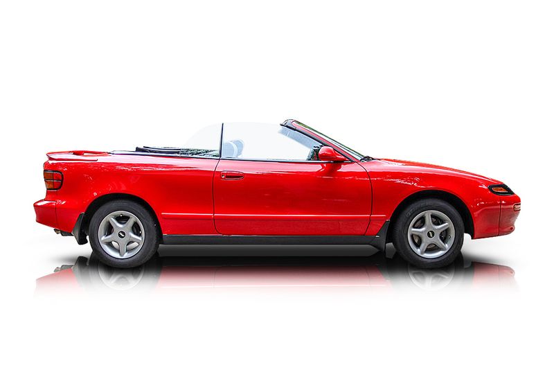 An incredible side shot photo of aToyota Celica that you should buy.