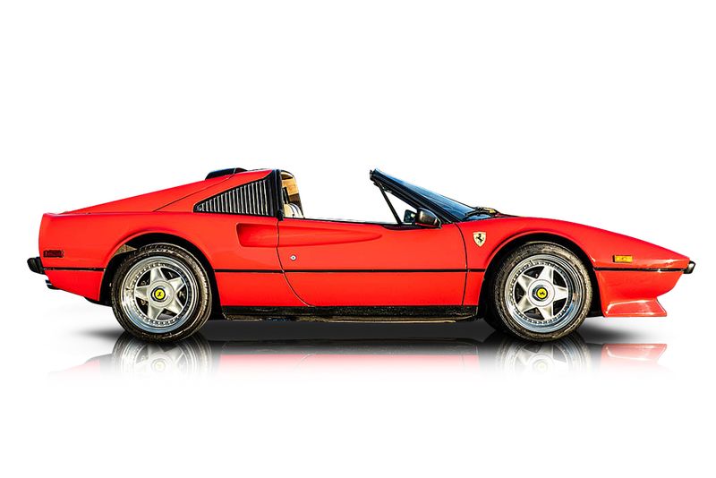 An incredible side shot photo of aFerrari 308 GTS that you should buy.