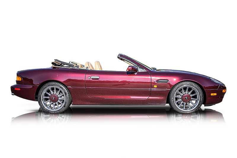 An incredible side shot photo of aAston Martin DB7 that you should buy.