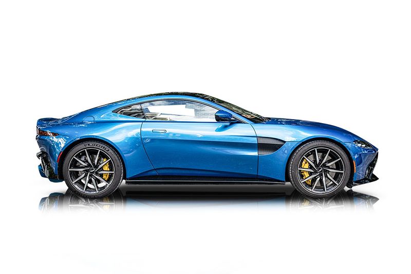 An incredible side shot photo of aAston Martin V8 Vantage that you should buy.
