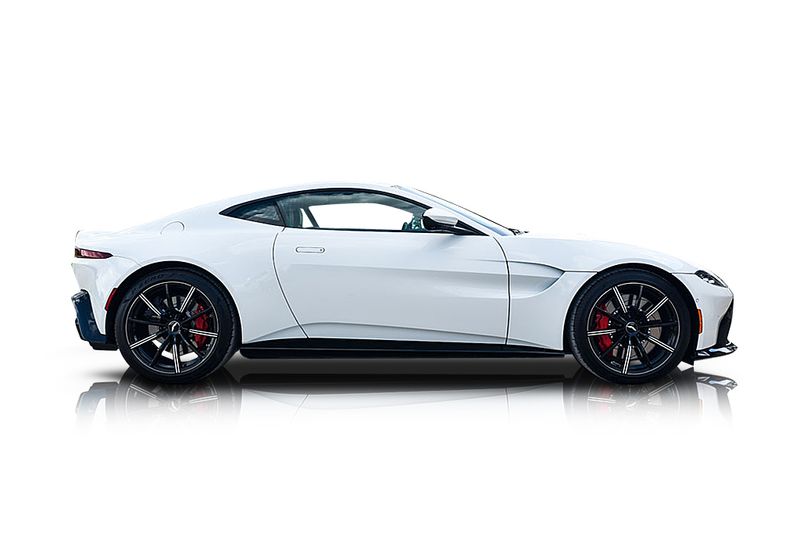 An incredible side shot photo of aAston Martin Vantage that you should buy.