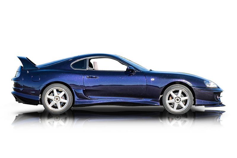 An incredible side shot photo of aToyota Supra that you should buy.
