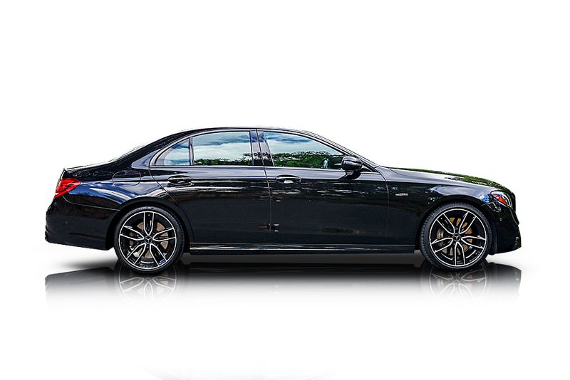 An incredible side shot photo of aMercedes-Benz E53 AMG that you should buy.