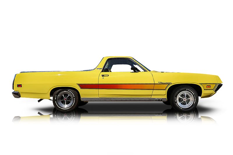 An incredible side shot photo of aFord Ranchero that you should buy.