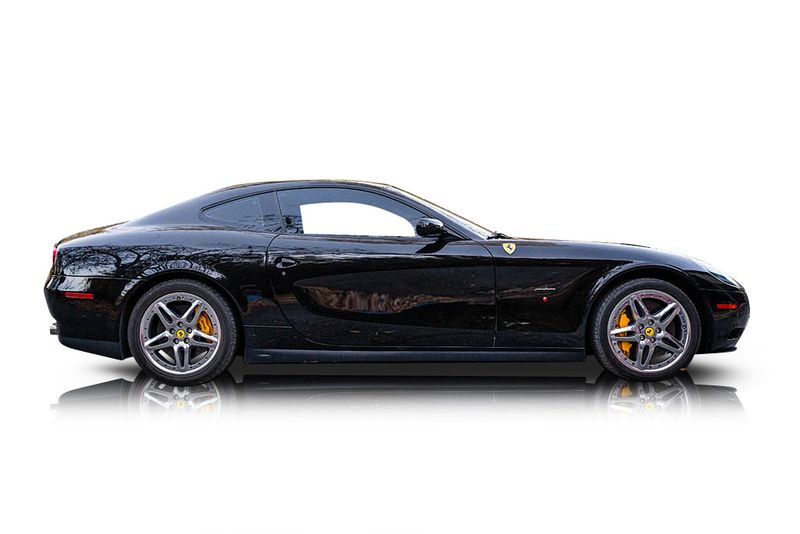 An incredible side shot photo of aFerrari 612 Scaglietti that you should buy.