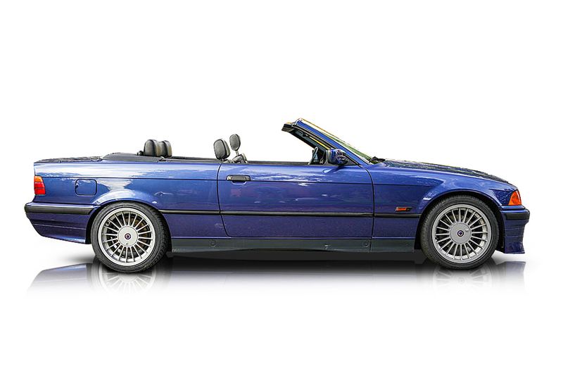 An incredible side shot photo of aBMW Alpina B3 that you should buy.