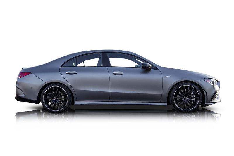 An incredible side shot photo of aMercedes-Benz CLA 35 AMG that you should buy.