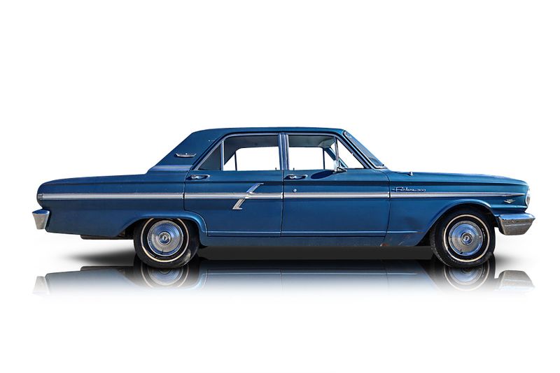 An incredible side shot photo of aFord Fairlane that you should buy.