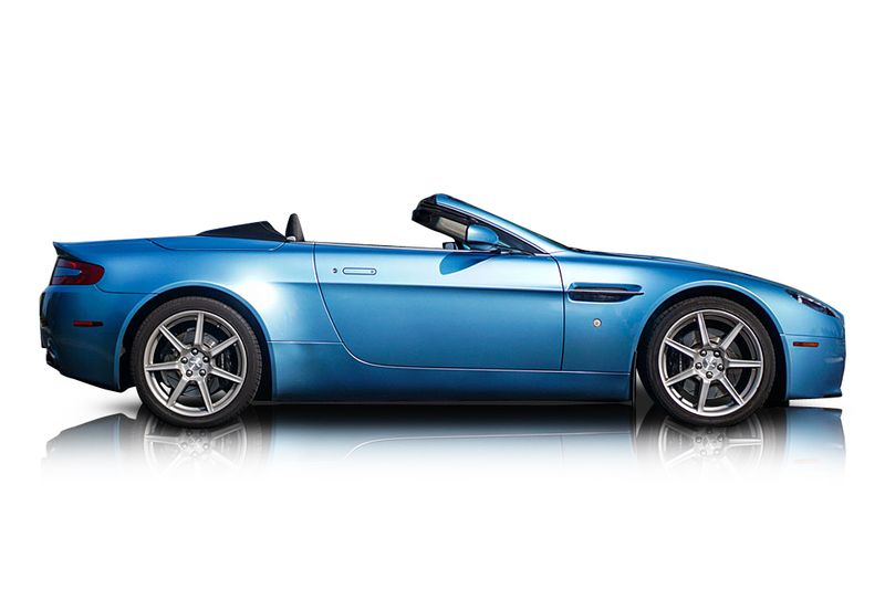 An incredible side shot photo of aAston Martin V8 Vantage that you should buy.