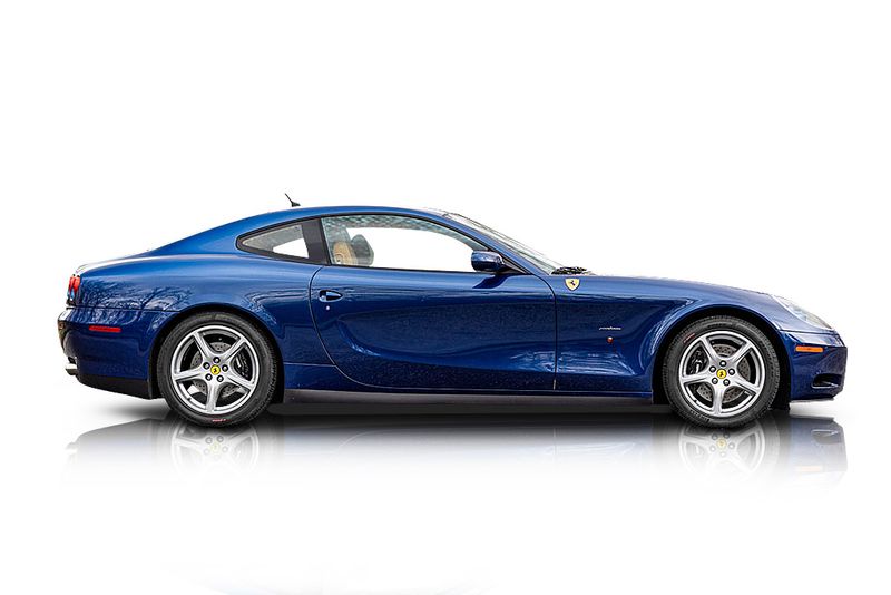 An incredible side shot photo of aFerrari 612 Scaglietti that you should buy.