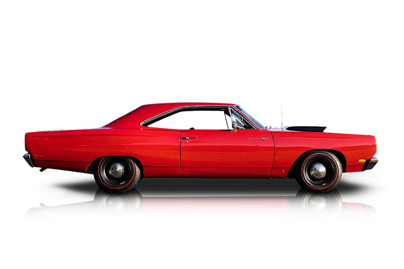 An incredible side shot photo of aPlymouth Road Runner that you should buy.