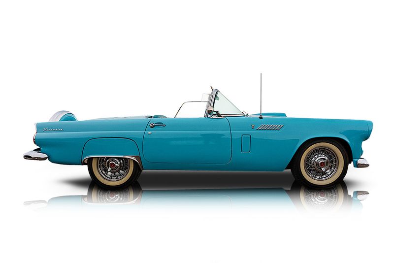 An incredible side shot photo of aFord Thunderbird that you should buy.