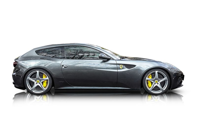 An incredible side shot photo of aFerrari FF that you should buy.