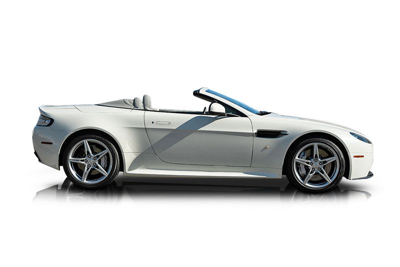 An incredible side shot photo of aAston Martin V8 Vantage that you should buy.