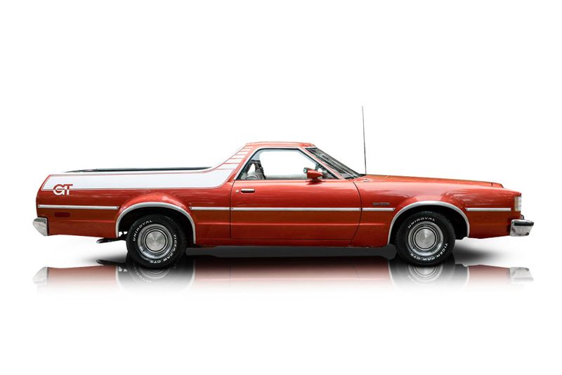 An incredible side shot photo of aFord Ranchero that you should buy.