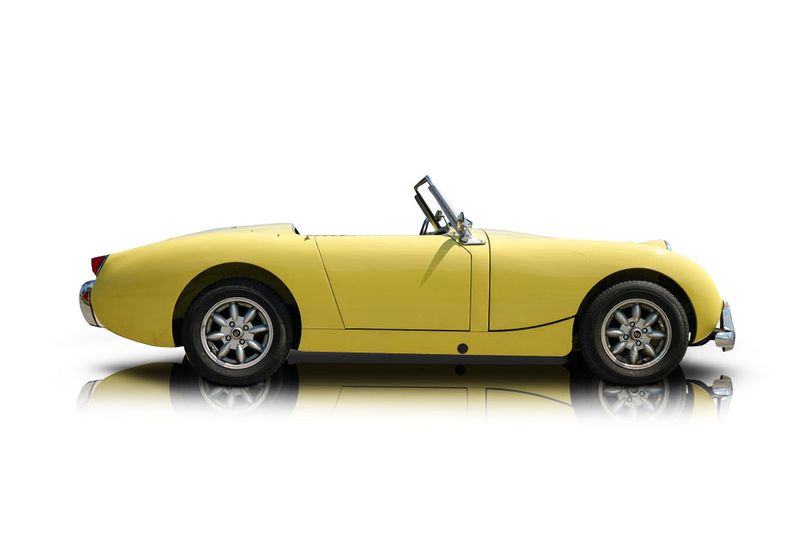 An incredible side shot photo of aAustin Healey Sprite that you should buy.