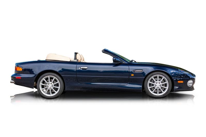 An incredible side shot photo of aAston Martin DB7 that you should buy.