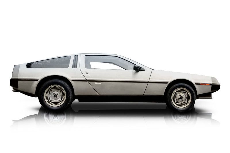 An incredible side shot photo of aDeLorean DMC 12 that you should buy.