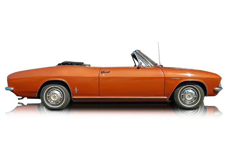 An incredible side shot photo of aChevrolet Corvair that you should buy.