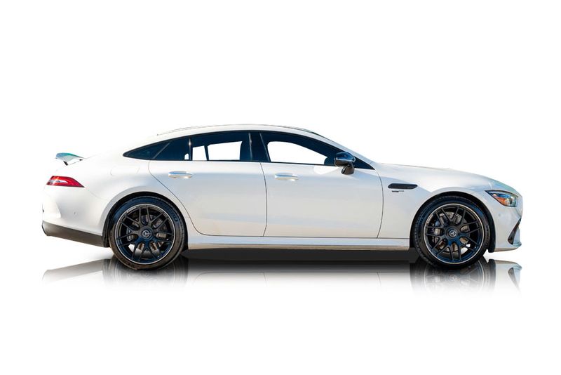 An incredible side shot photo of aMercedes-Benz AMG GT 53 that you should buy.