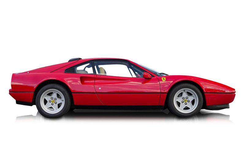 An incredible side shot photo of aFerrari 328 that you should buy.