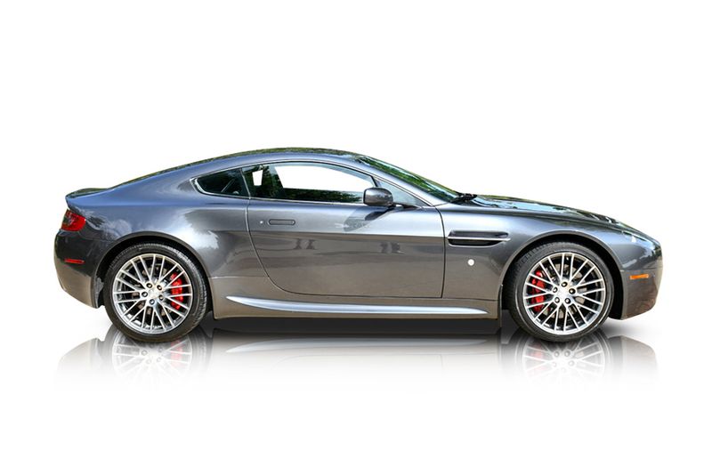 An incredible side shot photo of aAston Martin V8 Vantage that you should buy.