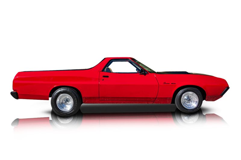 An incredible side shot photo of aFord Ranchero that you should buy.