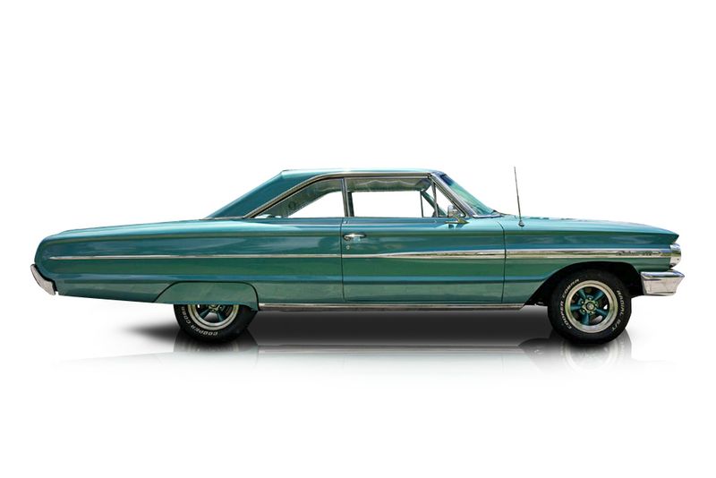 An incredible side shot photo of aFord Galaxie that you should buy.