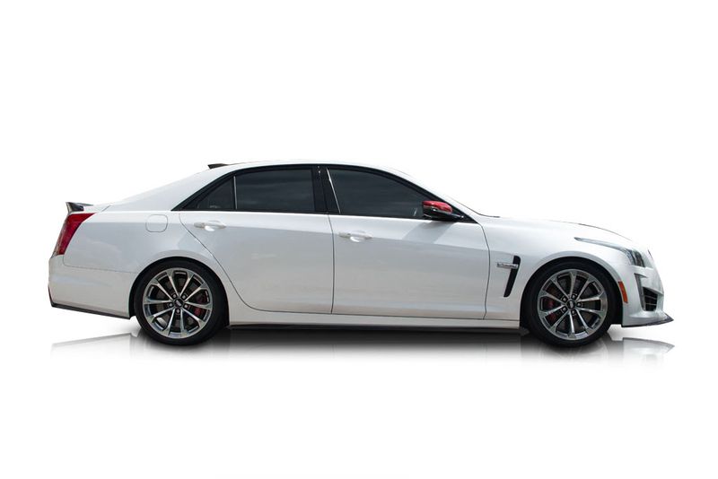 An incredible side shot photo of aCadillac CTS-V that you should buy.