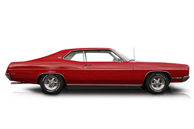 An incredible side shot photo of aFord Galaxie that you should buy.