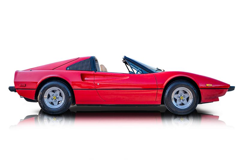 An incredible side shot photo of aFerrari 308 GTS that you should buy.