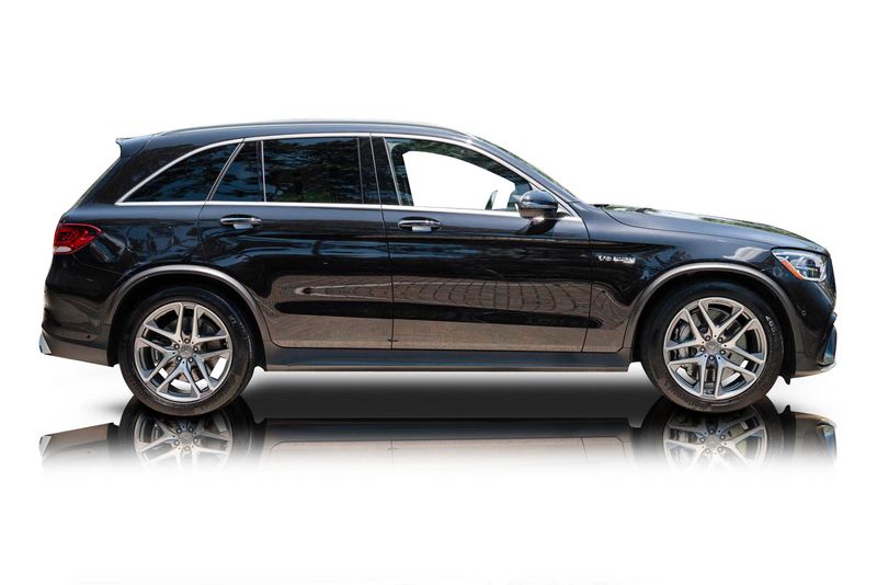 An incredible side shot photo of aMercedes-Benz GLC63 AMG that you should buy.