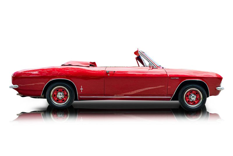 An incredible side shot photo of aChevrolet Corvair that you should buy.