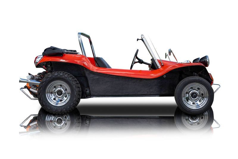 An incredible side shot photo of aMeyers Manx that you should buy.
