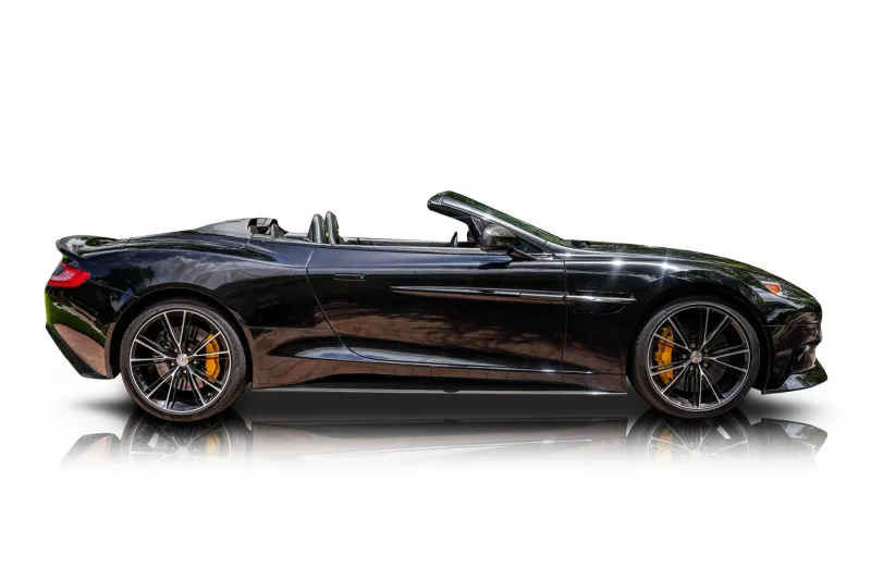 An incredible side shot photo of aAston Martin Vanquish that you should buy.