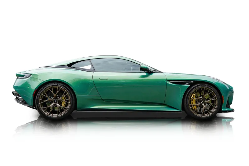 An incredible side shot photo of aAston Martin DB12 that you should buy.