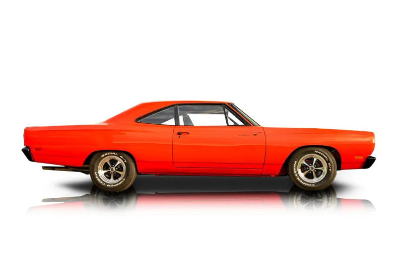 An incredible side shot photo of aPlymouth Road Runner that you should buy.