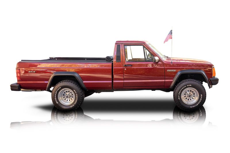 An incredible side shot photo of aJeep Comanche that you should buy.