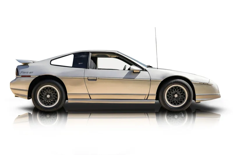 An incredible side shot photo of aPontiac Fiero that you should buy.