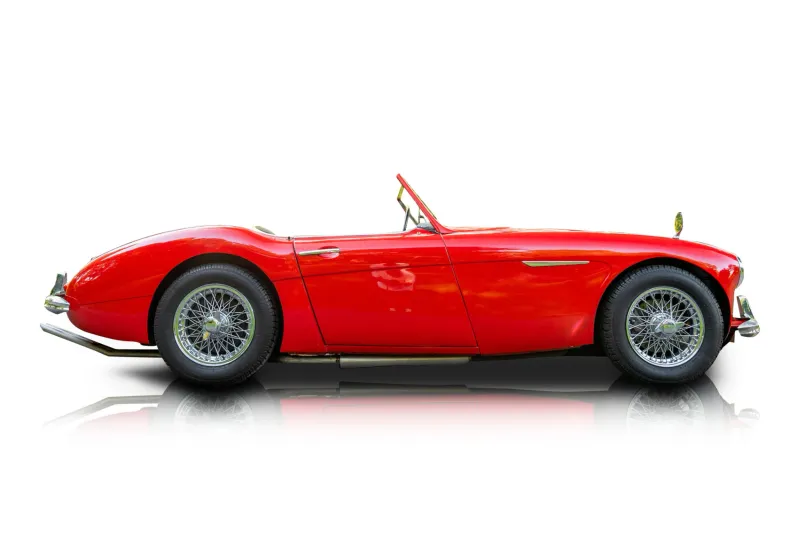 An incredible side shot photo of aAustin Healey 3000 that you should buy.