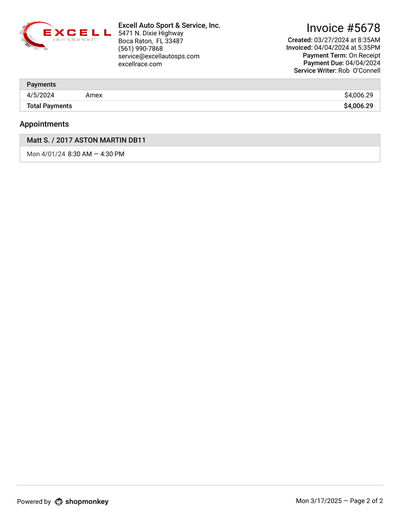 Service record 1 of 2