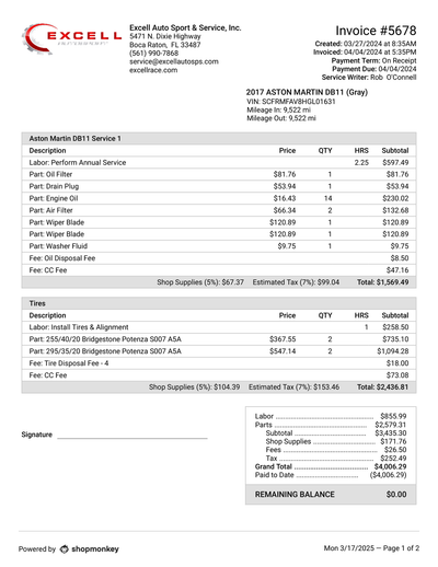 Service record 2 of 2