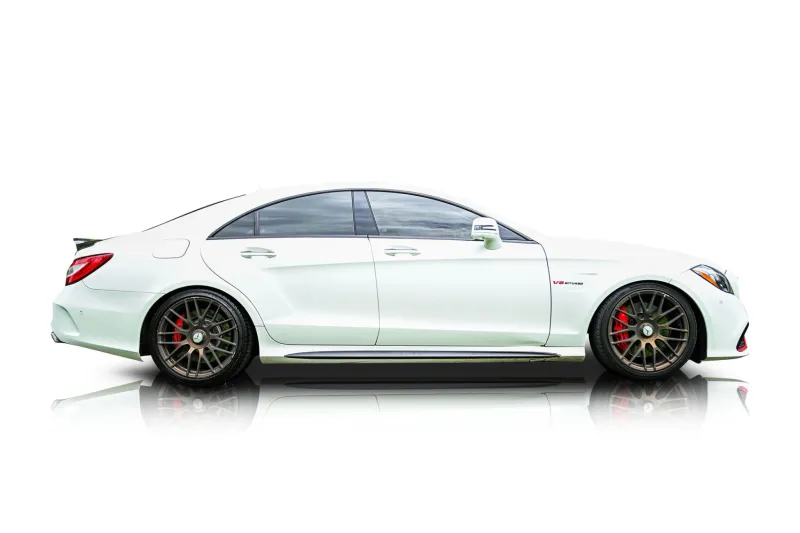 An incredible side shot photo of aMercedes-Benz CLS63 AMG that you should buy.