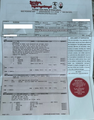 Service record 1 of 2